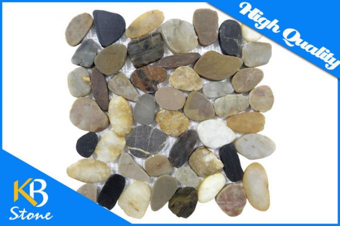 Warna campuran batu kerikil, Ubin marmer, Batu dipoles, Ubin mosaik untuk hiasan dinding atau lantai