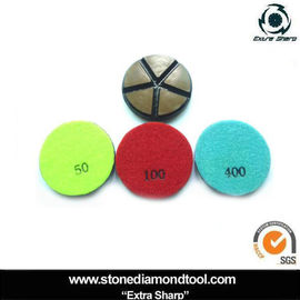 3 &quot;80mm Ceramic Resin Obligasi Diamond Grinding Disc Batu Lantai Poles Pads